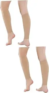 SHERCHPRY Compression Socks for Sports and Everyday Wear Mid Tube Elastic Support for Men and Women Skin Color Breathable and Durable Spandex Material