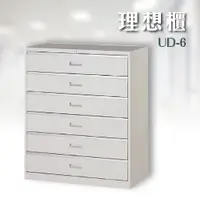 在飛比找蝦皮購物優惠-【超優惠】一般抽屜 理想櫃| UD-6 六層式 置物櫃 三層