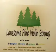 Lonesome Pine Violin Strings 10 sets $85 free ship in US Best strings for $$!!!