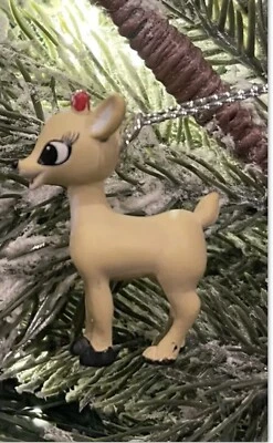 2025 SUPER CUTE Clarice Rudolph The Red Nosed Reindeer Mini Christmas Ornament