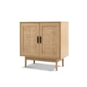 Rattan Buffet Sideboard Cabinet Storage Hallway