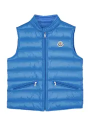 Moncler Kids Gui Quilted Shell Gilet (8-10 Years) - Blue 10 years