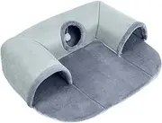 Compact Cat Lounger - Soft Pet Cushion, Portable Cat Nest | Sleeping Mat for Indoor Cats, Cozy Washable Fabric Pad, Lightweight Travel Bed House, Compact Feline Lounger for Sofa Corners