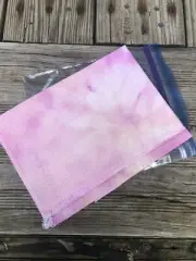 Pink Hand Dyed Aida - 12” X 17” - 14 Ct