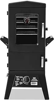 MBY Vertical Propane Smoker Grill with Cover, 4 Removable Shelves, Temperature Control, Heavy Duty Outdoor Gas Smoker for BBQ Cooking