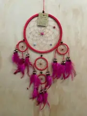 3 COLOURS*REDUCED** RRP $12.99 Pretty Dream Catcher with beads16cm Main web 40cm
