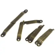 4Pcs Furniture Box Rotatable Folding Lid Support Hinge Bronze Tone 6.1cm Long