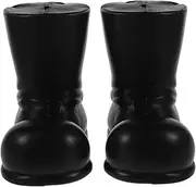 Totority Mini Santa Claus Shoes Model Plastic Craft Boots Christmas Decor Party Accessories