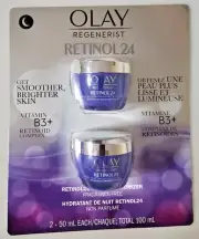 Olay Regenerist 2-Pack Retinol 24 Night Moisturizer Hydratant 1.7 Ounce each