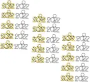[SHINEOFI] 2022 Year Charms Pendant Diy Set 140pcs Creative Charm Bracelet Earrings Pendants