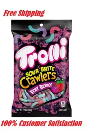 Trolli Sour Brite Crawlers Candy, Very Berry Flavored , 7.2 Oz,