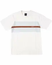 RVCA Men's S/S T-Shirt VA CASUALS STRIPE - NAT - Large - NWT