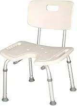 Bath Stools,Shower Stool Disabled/Elderly/Pregnant Women/Shower Seat Free Retractable High Back U-Shaped Panel Bath Stool