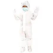 Security Protection Clothes Disposable Coverall Dust-proof Clothing Nonwovens Breathable Isolation Clothes Labour Suit One-pieces Costume For Kids ...