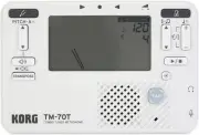 Korg TM-70 Tuner and Metronome - White (5-pack) Bundle