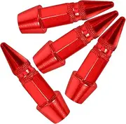 BELLIFFY 4pcs Stainless Steel Tire Valve Caps Durable Decorative Car Valve Stem Covers Easy Installation
