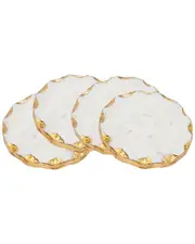 Godinger Set of 4 Round Marble Coasters