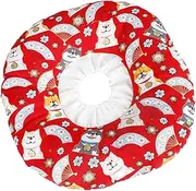 Hohopeti Pet Dog Headgear Collar Anti-Licking Anti-Scratch Cats Breathable Comfortable Red Cover s