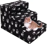 Pet Dog Stair Step,Removable Stairs Ladder Dog Stair,3 Tiers Portable Non Slip Removable Dog Stairs Pet Climbing Ladder for Dogs and Cats