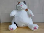 PEDEIECL Stuffed Animal Pillows, Cute Lazy Cat Plush Toys, Stuffed Plush Dolls, Gifts for Children and Girls (zongbai-35, Multicolor)