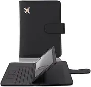[Talens] Passport Wallets Passport Covers - Multi-Function Passport and Vaccine Card Holder, RFID Waterproof Travel Wallets (Black), Sporty