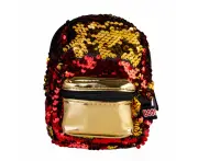 Gold Red Sequins Booboo Backpack Mini