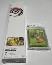 Pokemon Card Game Playing Mat + Sleeves Berry Sleepy From Pokemon Center NEW