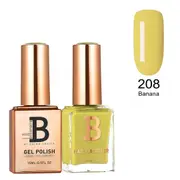 Billionaire Gel Polish UV LED & Nail Lacquer Duo 208 Banana 15ml
