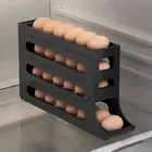 Egg Storage Box for Fridge Auto-rolling Egg Rack Capacity Four-tier Fridge Egg