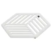 Home Basics Lines Cast Iron Trivet | Protects Kitchen Countertops | Enamel...