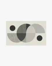 90' x 150' | Machine Washable Runner Rug | Kid & Pet Friendly | Indoor Rug | Villette Greyscale Flatwoven Rug by Nina Takesh | Ruggable