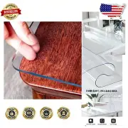Customizable Clear Table Cover Protector - 40x84 Inch, Scratch & Stain Resistant