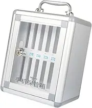 Ｂｅｓｇａ Cell Phone Locker,Pocket Chart,Locking with Handle,Wall Mounted Portable Storage Cabinet Lock Box for Exam,Office,Classroom, 12 Slots