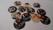 Pre Cut One Inch Bottle Cap Images! One Direction Names Free Ship