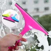 3pcs Window Shower Rubber Squeegees Car Glass Squeegee Cleaner Rustproof New