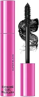 Ungtyb Eye Makeup, Waterproof Mascara, Sweatproof Longlasting Voluminous Smudge Proof, Lash Curling, Black Mascara for Natural Curling and Smudge Lashes, Ideal for All Day Wear, 10ml