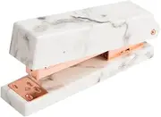 NAMOARLY Book Stapling Tool Marble Pattern Handmand Rose Gold Lightweight and Sturdy Stapler