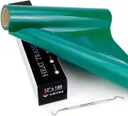 HTV Vinyl Roll Green Heat Transfer Vinyl - 12" x 18ft Green Iron on for Cricut