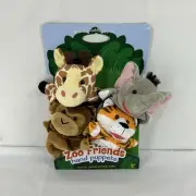 Melissa and Doug Zoo Friends Animal Hand Puppets set new Gift pretend play New