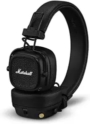 Major V Bluetooth Headphones - Foldable Wireless Headphones Bluetooth with 100+ Hours of Playtime - Black