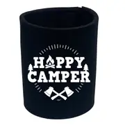 Happy Camper Camping - Funny Novelty Stubby Holder