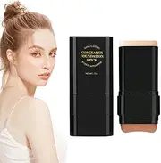 Foundation Stick Full Coverage - Double-Head Skin Foundation 15g | Double-Head Hydrating Facial Primer, Concealer Cream for Women