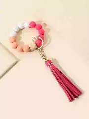Tassel & Ball Charm Key Chain