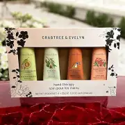 Crabtree & Evelyn NIB Set of 4 0.9oz Hand Therapy Lotion