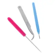3xPaper DIY Set Quilling Paper Tools Tweezer Needle Pins Slotted Pen Tool Ki LA
