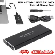 M.2 NGFF Hard Drive Enclosure B Key SATA SSD Reader to USB 3.0 Adapter AU