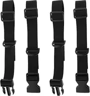 SING F LTD 2X Backpack Chest Strap Adjustable Backpack Sternum Strap Chest Belt Nylon with Quick Release Buckle 25-70cm for Hiking and Jogging Black