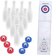 Vaguelly 1 Set Mini Desktop Bowling Set for Portable Indoor Game for Family Fun Parent Interaction Office Small Bowling Playset for Parties and Convenient Design