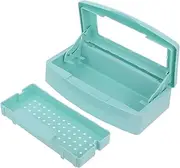 PLAFOPE Nail Tools Kit Nail Art Tool Cleaning Case Professional Manicure Supplies Blue Nail Tool Tray