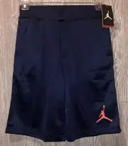 NIKE JORDAN Jumpman Therma Fit Dk Blue Basketball Shorts NEW Youth Boys Sz S M L